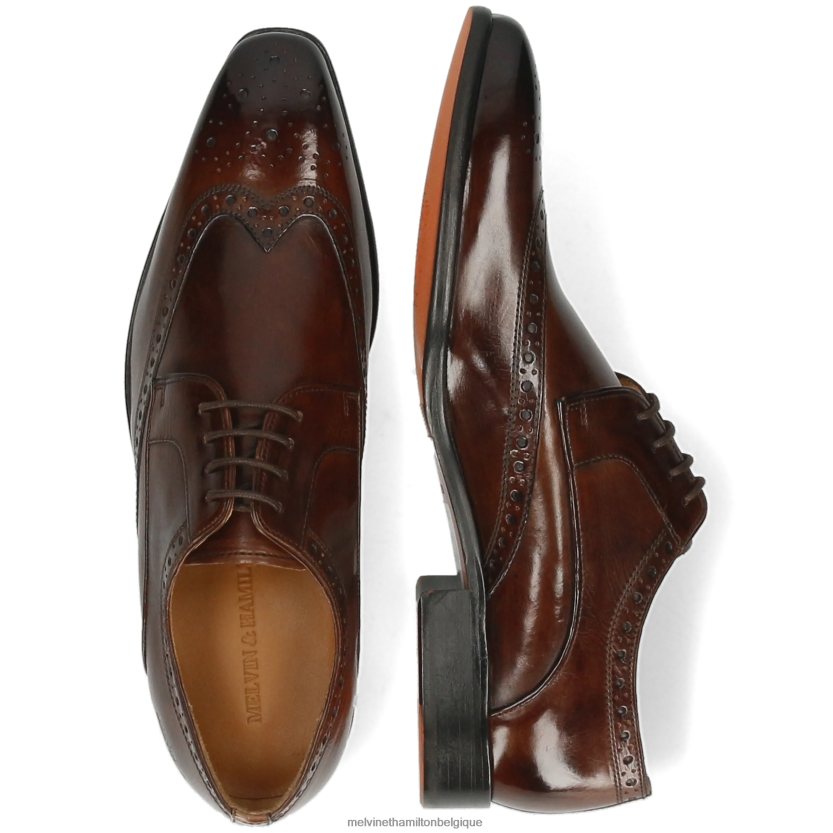 Melvin & Hamilton Hommes Louis 3 R44228434 chaussures derby brun