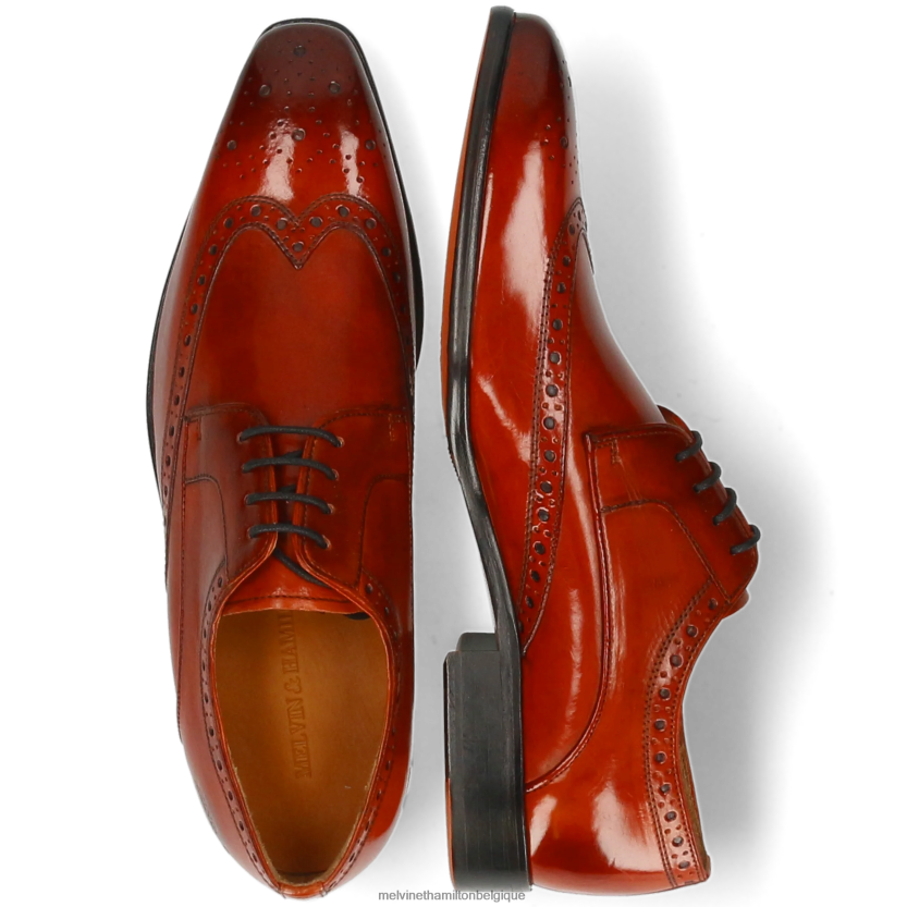 Melvin & Hamilton Hommes Louis 3 R44228457 chaussures derby orange