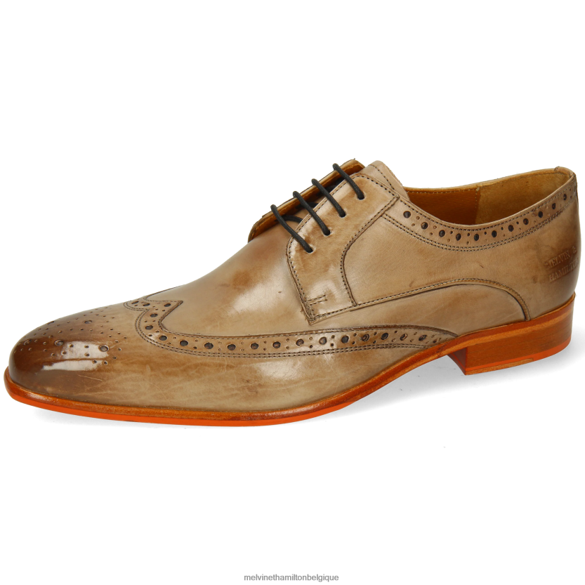 Melvin & Hamilton Hommes Louis 3 R44228466 chaussures derby brun clair