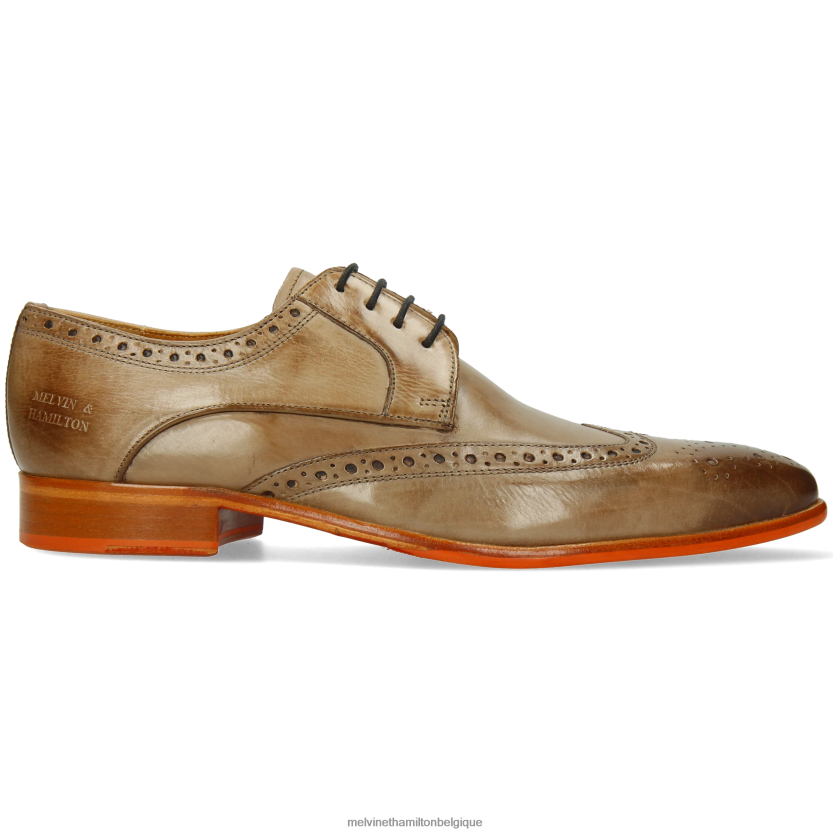 Melvin & Hamilton Hommes Louis 3 R44228466 chaussures derby brun clair