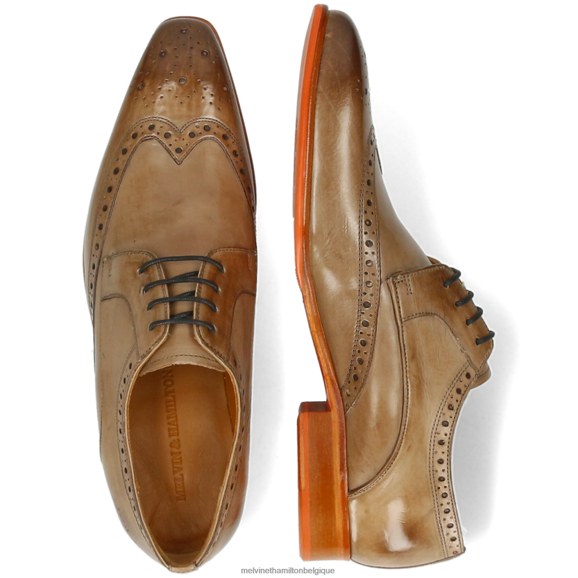 Melvin & Hamilton Hommes Louis 3 R44228466 chaussures derby brun clair