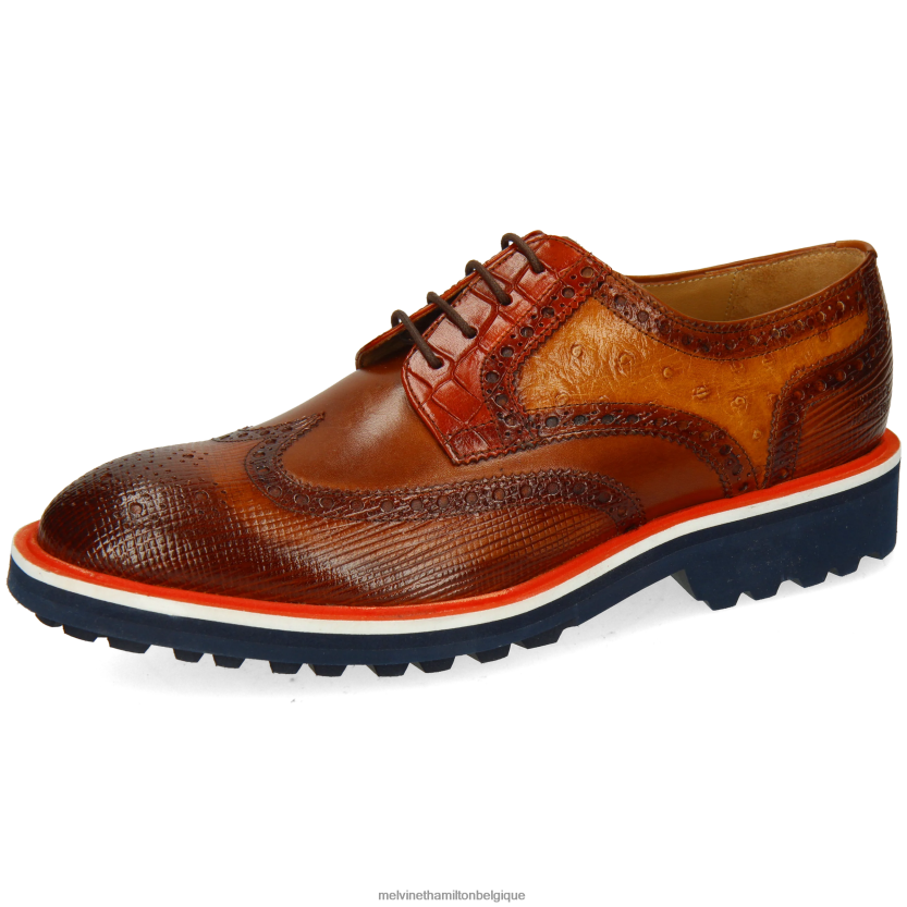 Melvin & Hamilton Hommes Matthieu 33 R44228496 chaussures derby brun