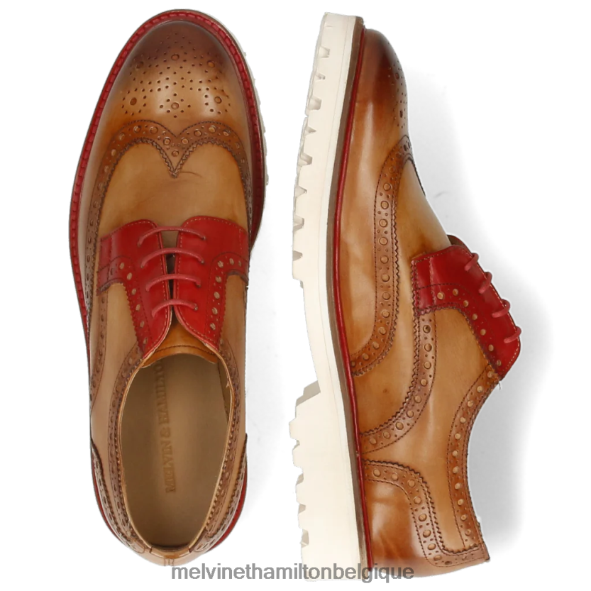 Melvin & Hamilton Hommes Matthieu 33 R44228538 chaussures derby brun clair