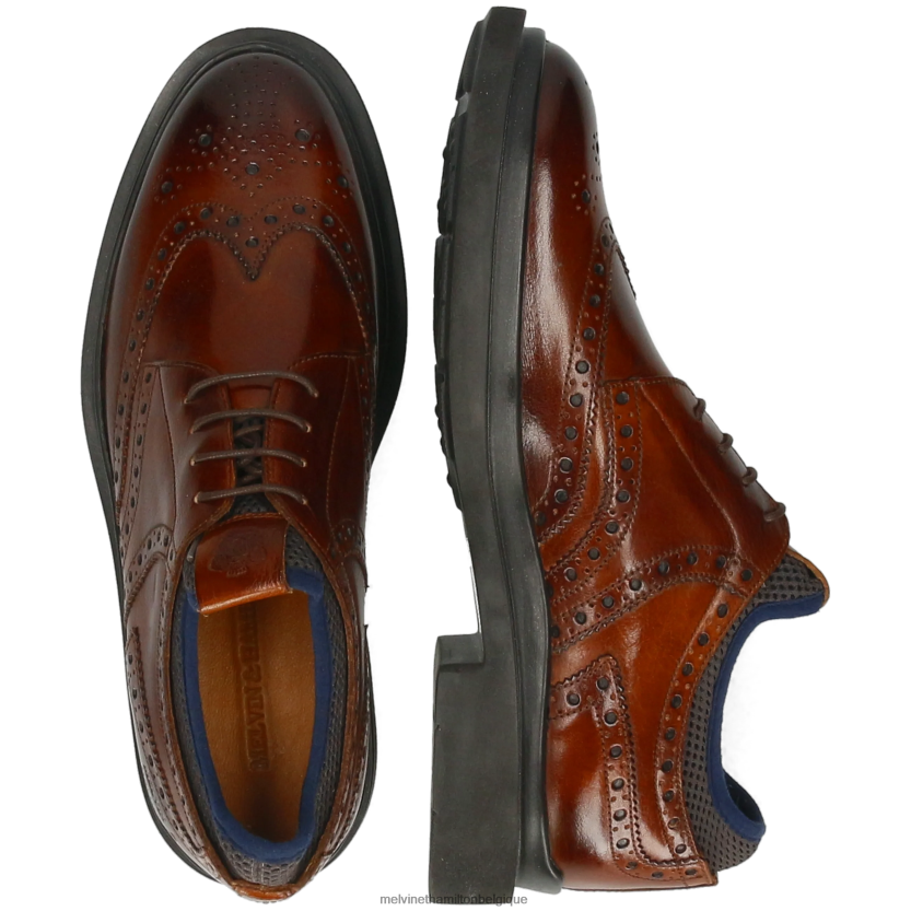 Melvin & Hamilton Hommes Ron 2 R44228438 chaussures derby brun