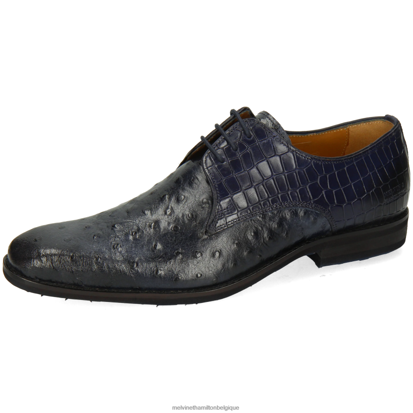 Melvin & Hamilton Hommes Ryder 16 R44228444 chaussures derby bleu