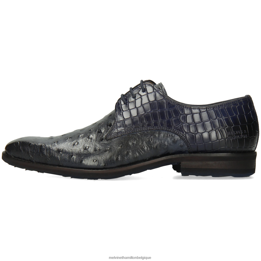Melvin & Hamilton Hommes Ryder 16 R44228444 chaussures derby bleu