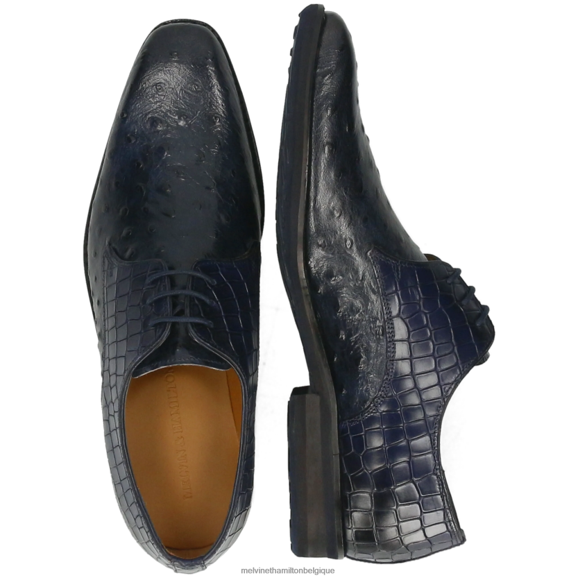 Melvin & Hamilton Hommes Ryder 16 R44228444 chaussures derby bleu