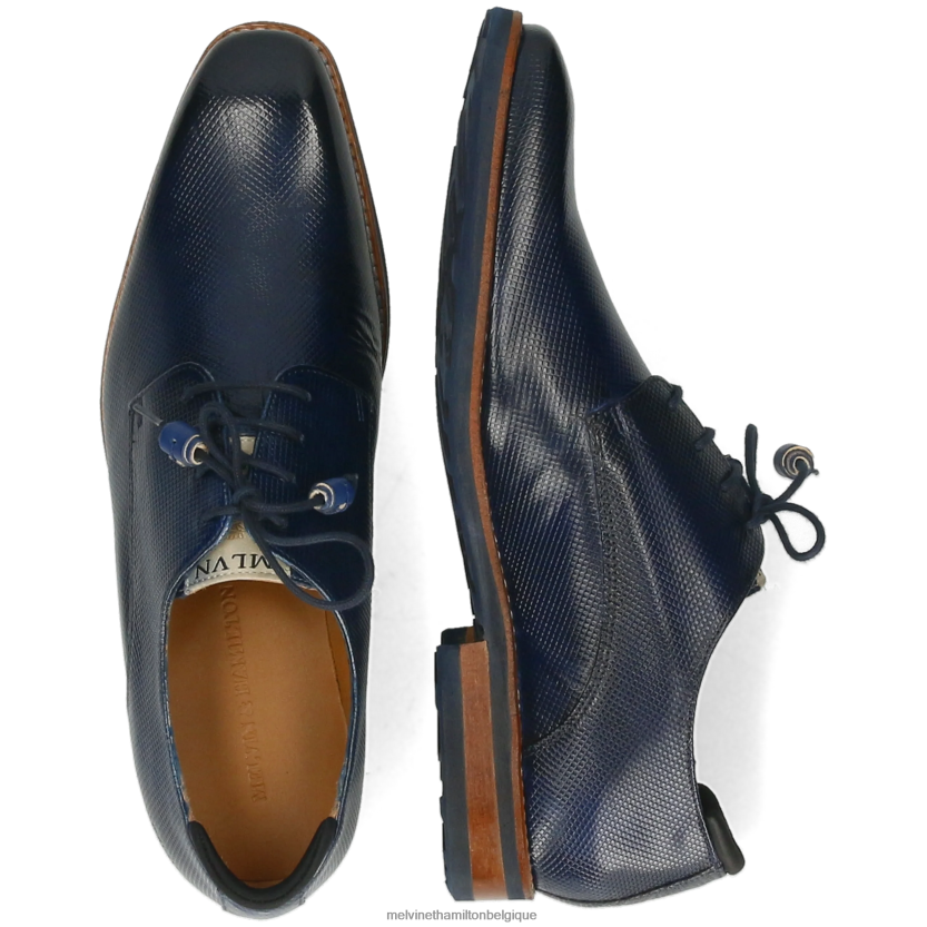 Melvin & Hamilton Hommes Ryder 1 R44228402 chaussures derby bleu