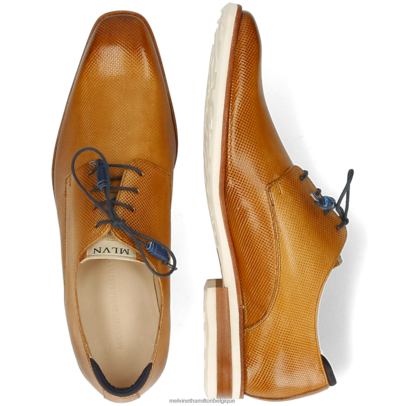 Melvin & Hamilton Hommes Ryder 1 R44228420 chaussures derby brun clair