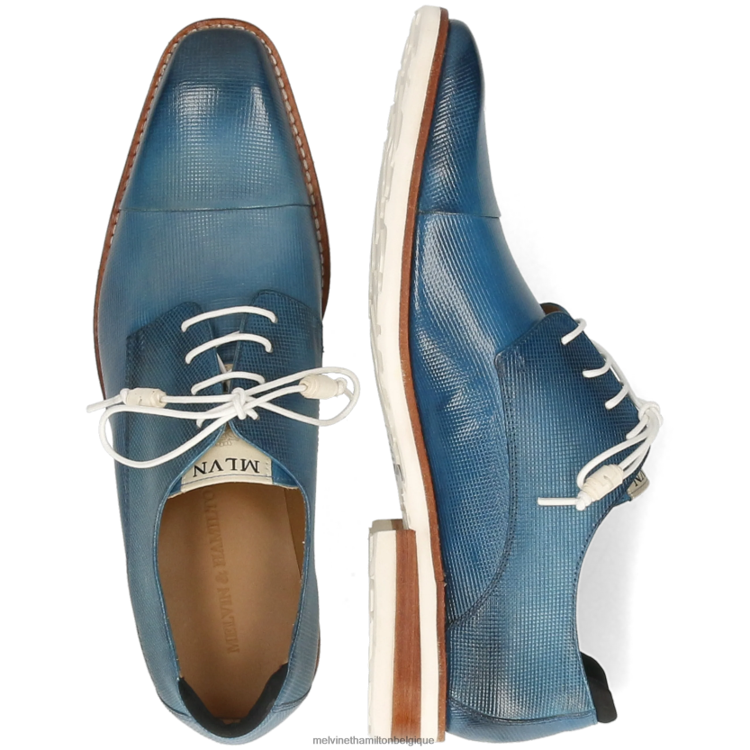 Melvin & Hamilton Hommes Ryder 3 R44228510 chaussures derby bleu