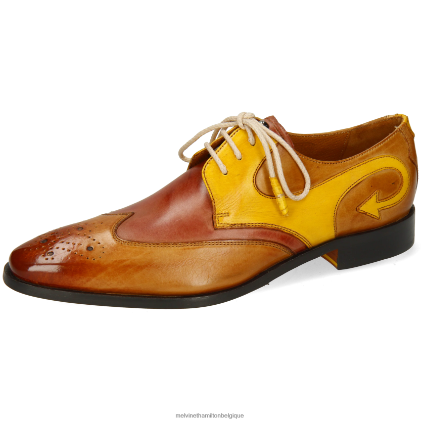Melvin & Hamilton Hommes elvis 63 R44228498 chaussures derby brun clair