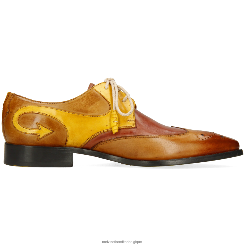 Melvin & Hamilton Hommes elvis 63 R44228498 chaussures derby brun clair