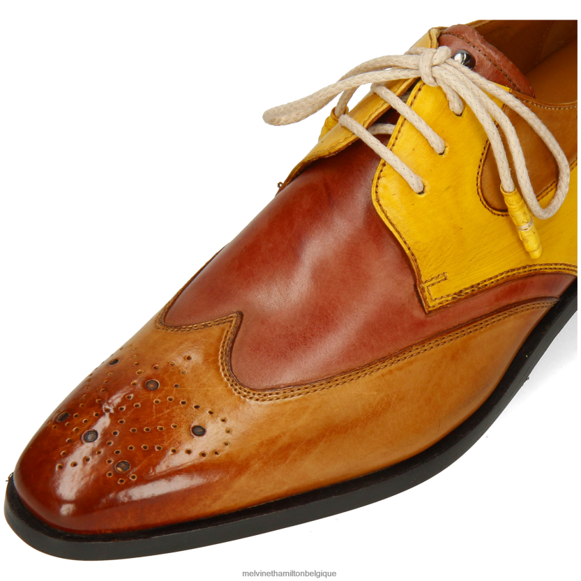 Melvin & Hamilton Hommes elvis 63 R44228498 chaussures derby brun clair