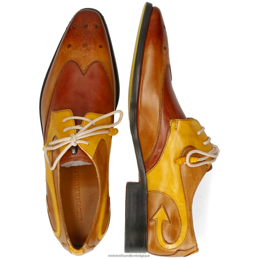 Melvin & Hamilton Hommes elvis 63 R44228498 chaussures derby brun clair