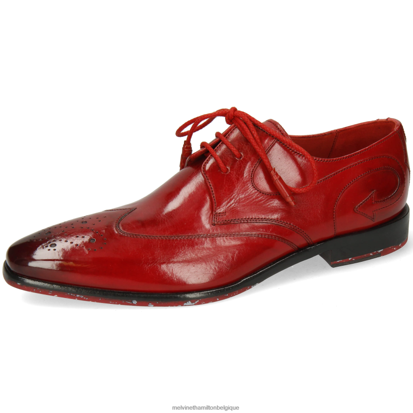 Melvin & Hamilton Hommes elvis 63 R44228550 chaussures derby rouge