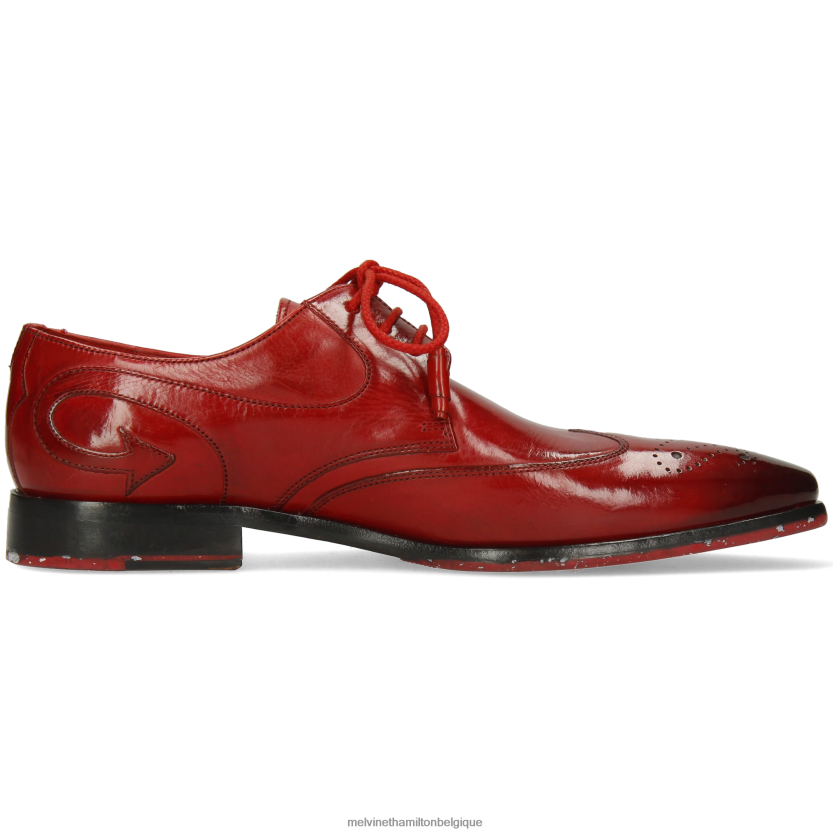Melvin & Hamilton Hommes elvis 63 R44228550 chaussures derby rouge