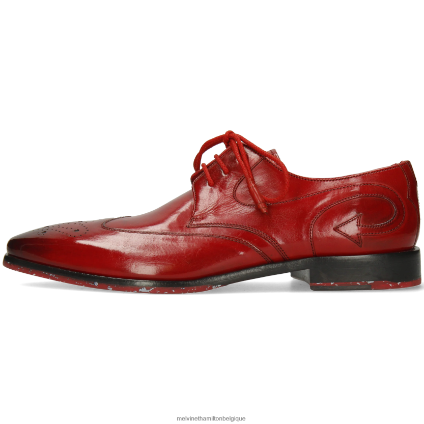 Melvin & Hamilton Hommes elvis 63 R44228550 chaussures derby rouge