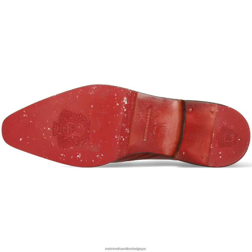 Melvin & Hamilton Hommes elvis 63 R44228550 chaussures derby rouge