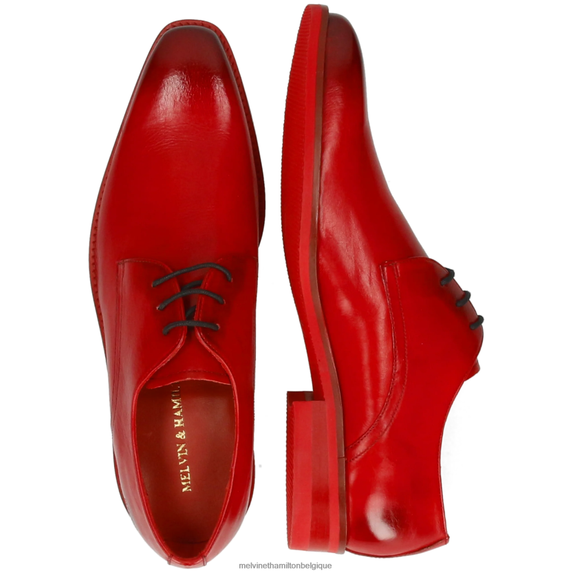 Melvin & Hamilton Hommes lance 24 R44228399 chaussures derby rouge