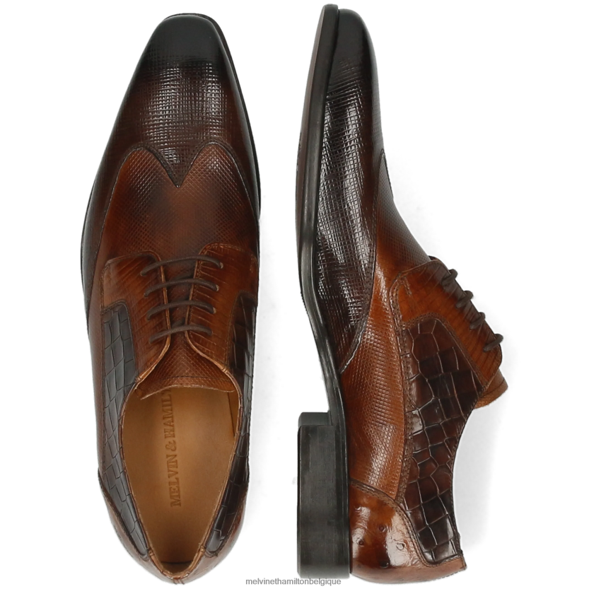 Melvin & Hamilton Hommes lance 9 R44228433 chaussures derby brun