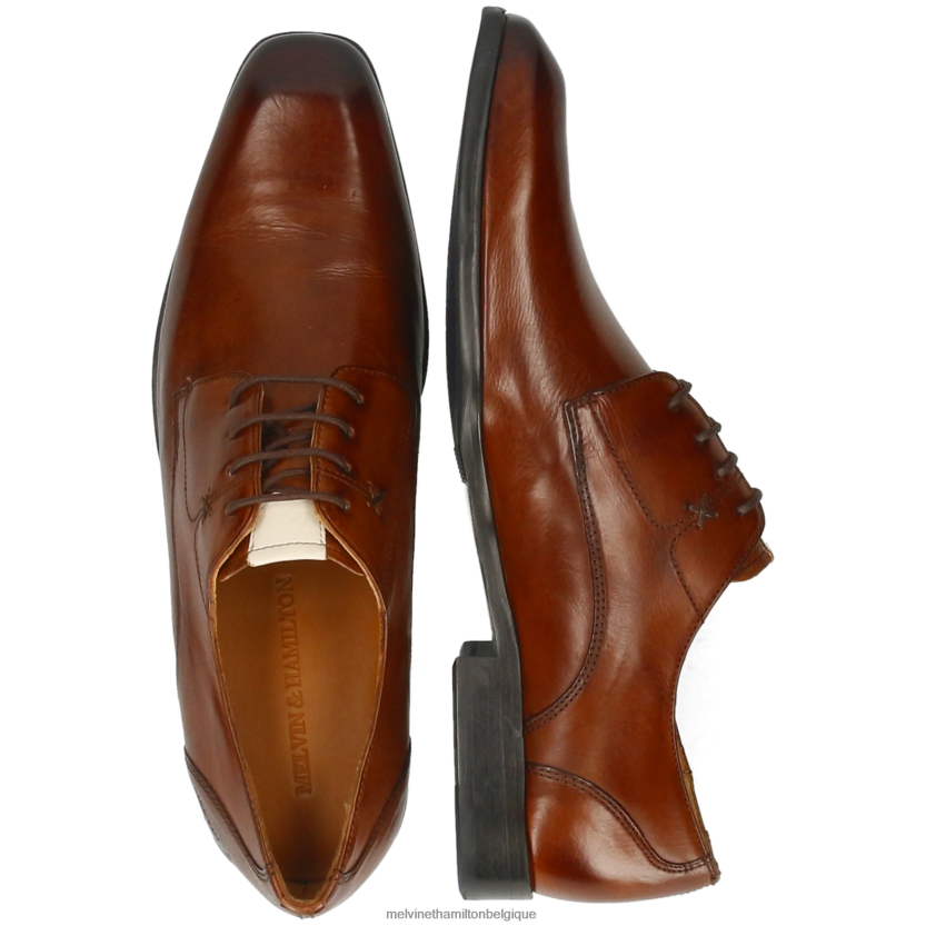 Melvin & Hamilton Hommes élysée 4 R44228384 chaussures derby brun