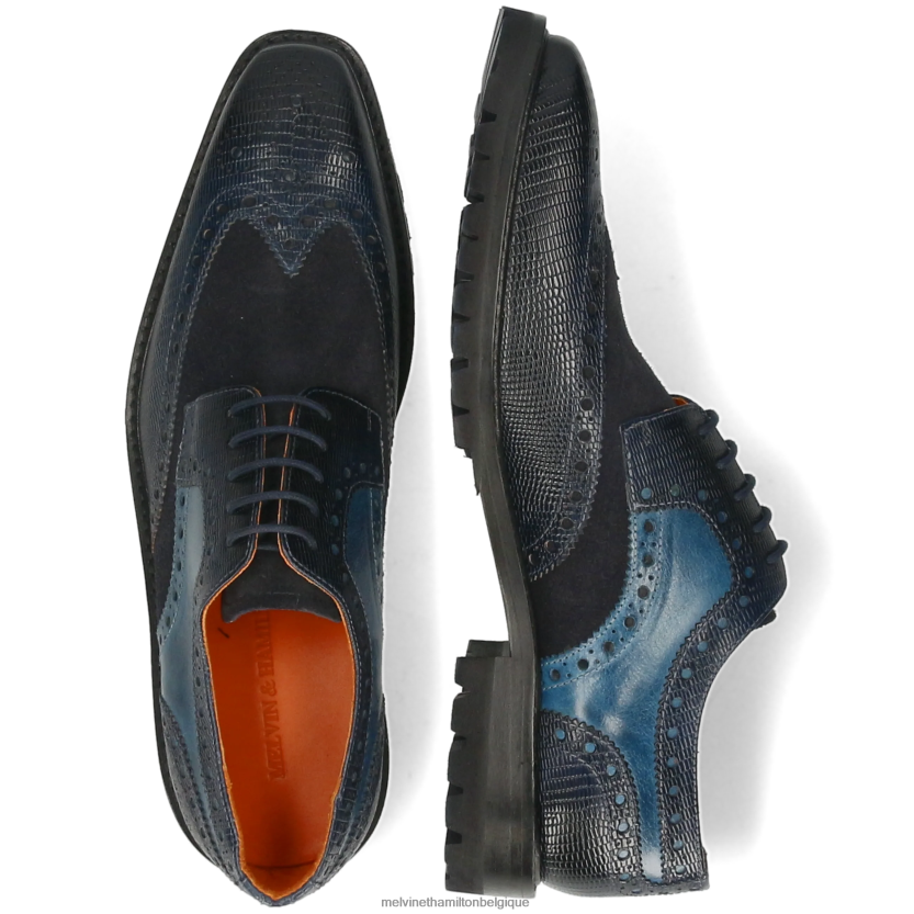 Melvin & Hamilton Hommes marvin 1 R44228379 chaussures derby bleu