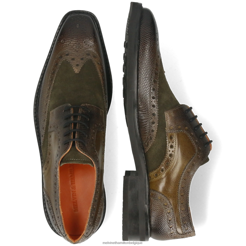 Melvin & Hamilton Hommes marvin 1 R44228388 chaussures derby vert