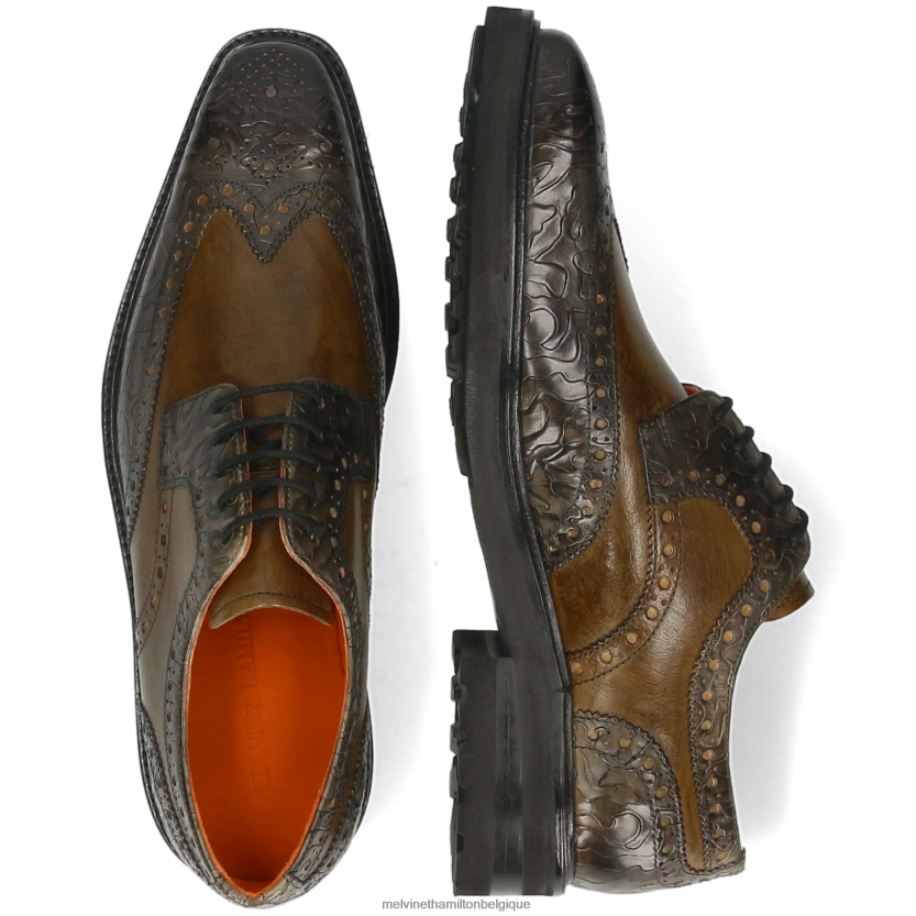 Melvin & Hamilton Hommes marvin 1 R44228461 chaussures derby kaki