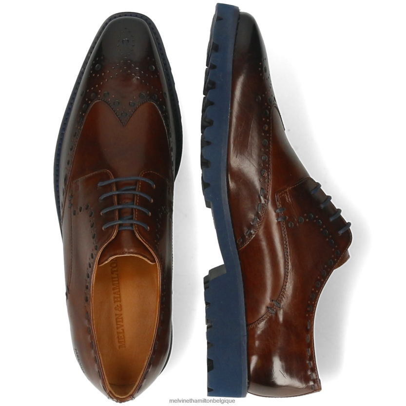Melvin & Hamilton Hommes Émile 10 R44228363 chaussures derby brun