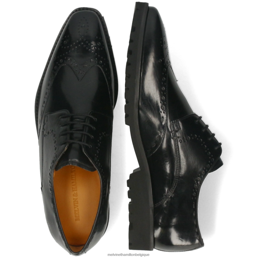 Melvin & Hamilton Hommes Émile 10 R44228383 chaussures derby noir