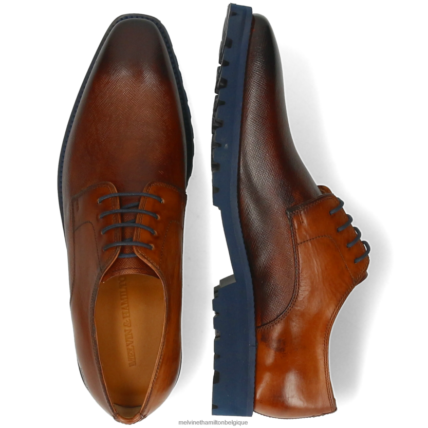 Melvin & Hamilton Hommes Émile 1 R44228364 chaussures derby brun