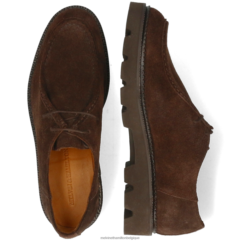 Melvin & Hamilton Hommes percer 10 R44228435 chaussures derby brun