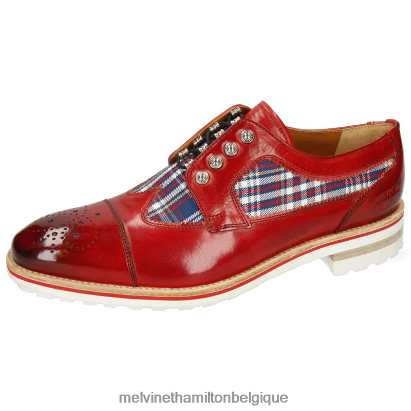 Melvin & Hamilton Hommes tome 22 R44228515 chaussures derby rouge