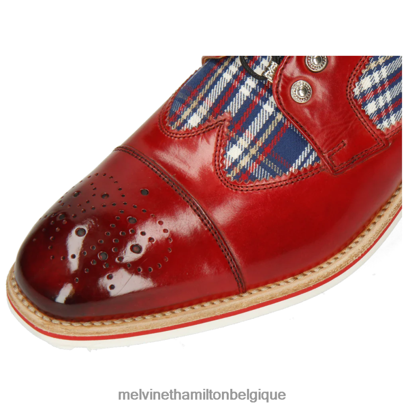 Melvin & Hamilton Hommes tome 22 R44228515 chaussures derby rouge