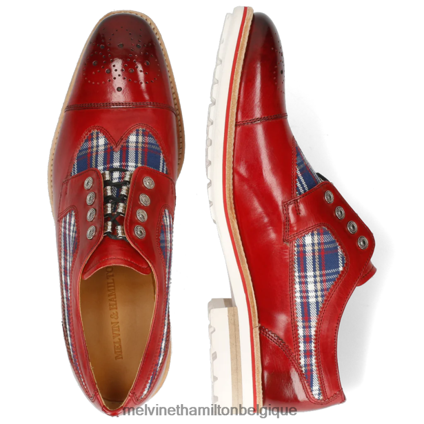 Melvin & Hamilton Hommes tome 22 R44228515 chaussures derby rouge