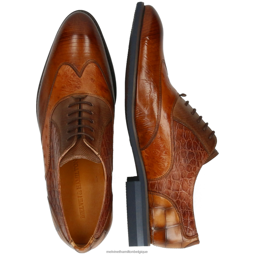Melvin & Hamilton Hommes Bobby 3 R44228207 chaussures richelieu brun