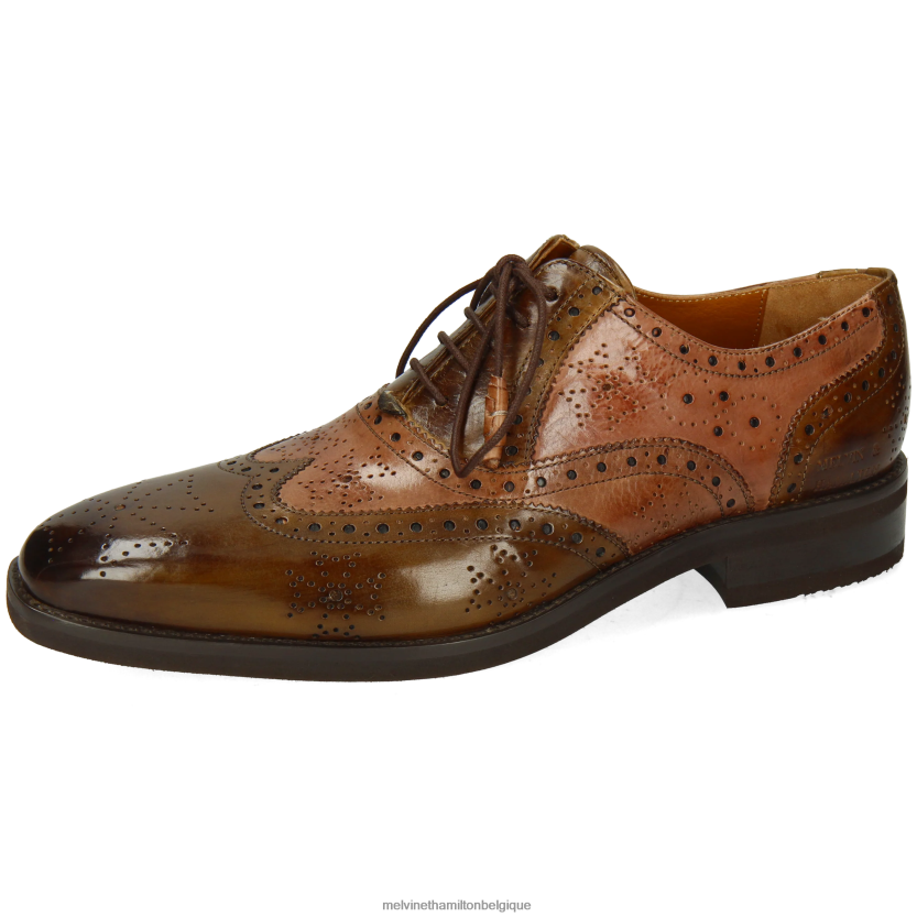 Melvin & Hamilton Hommes Jeff 28 R44228174 chaussures richelieu brun