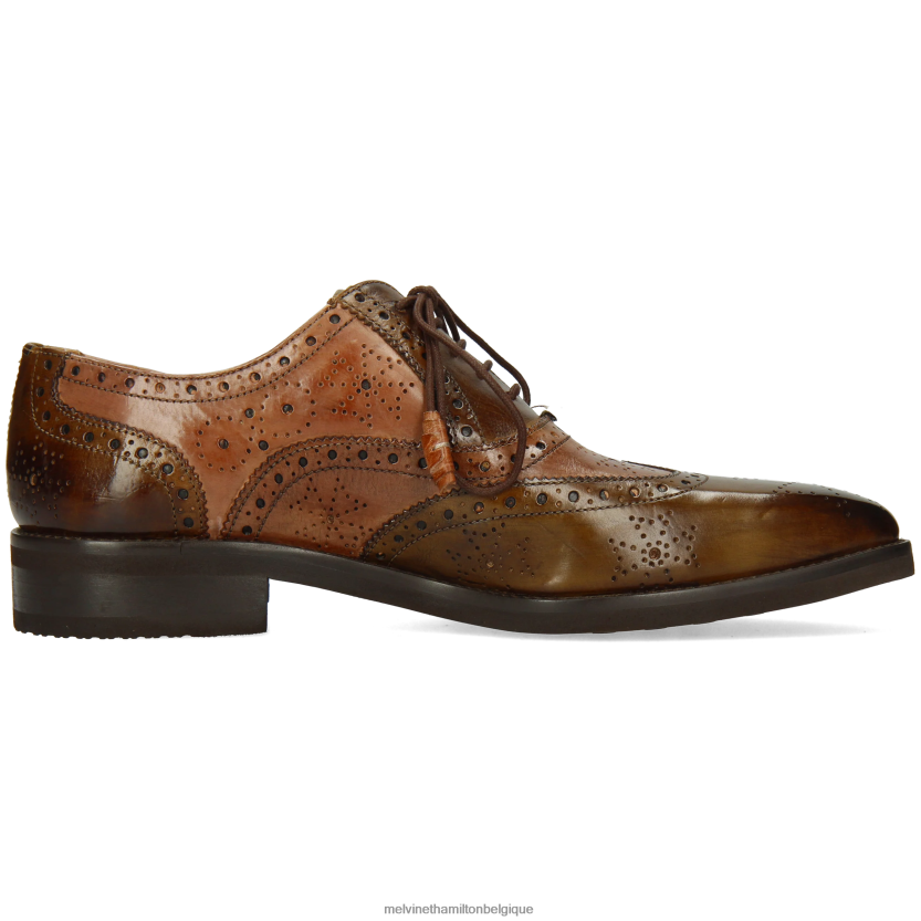 Melvin & Hamilton Hommes Jeff 28 R44228174 chaussures richelieu brun