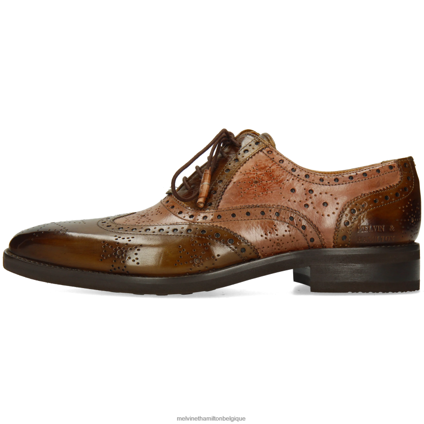 Melvin & Hamilton Hommes Jeff 28 R44228174 chaussures richelieu brun
