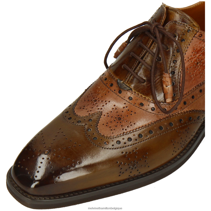 Melvin & Hamilton Hommes Jeff 28 R44228174 chaussures richelieu brun