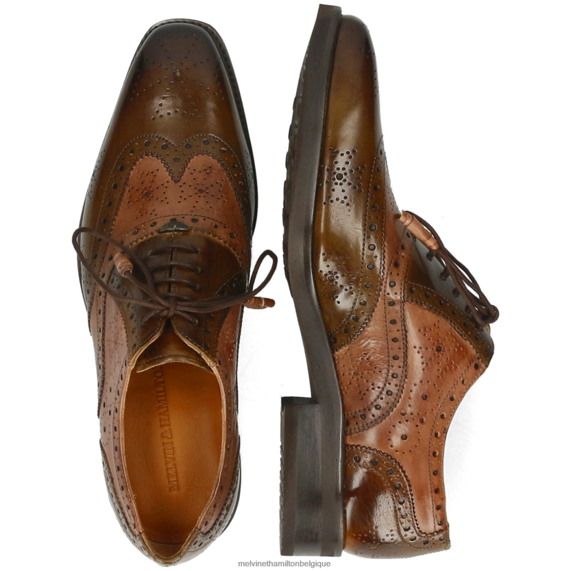 Melvin & Hamilton Hommes Jeff 28 R44228174 chaussures richelieu brun