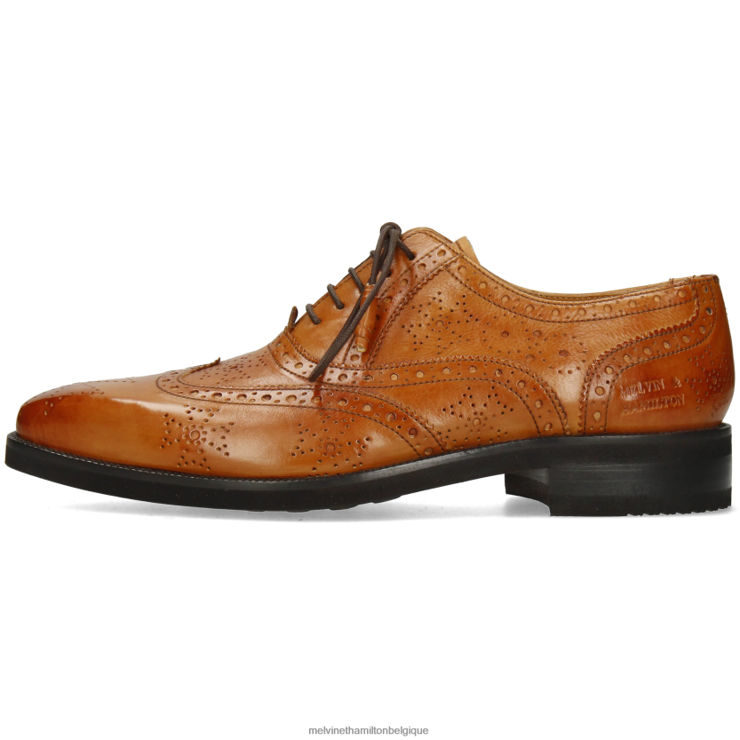 Melvin & Hamilton Hommes Jeff 28 R44228196 chaussures richelieu brun clair