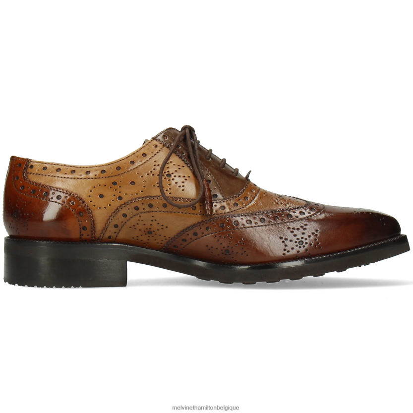 Melvin & Hamilton Hommes Jeff 28 R44228200 chaussures richelieu brun
