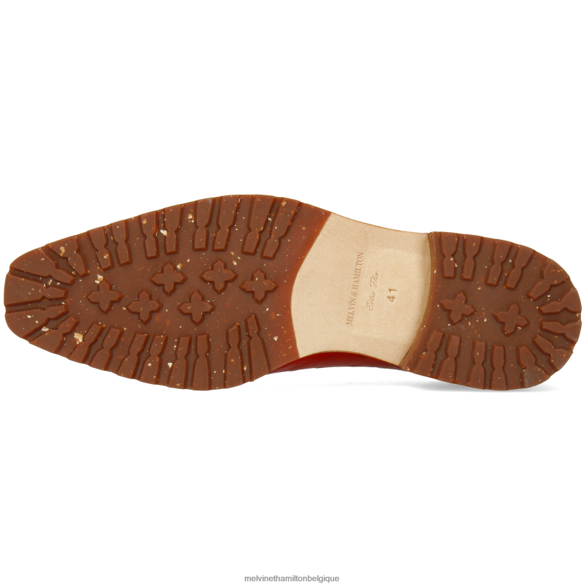 Melvin & Hamilton Hommes Jeff 8 R44228170 chaussures richelieu rouge