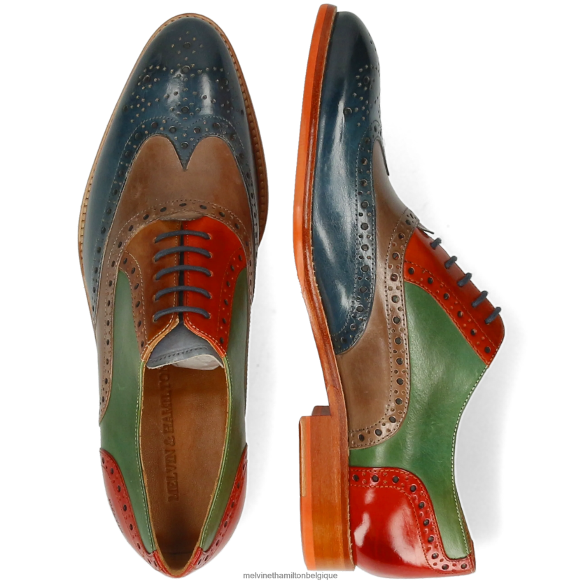 Melvin & Hamilton Hommes Kane 38 R44228178 chaussures richelieu multi