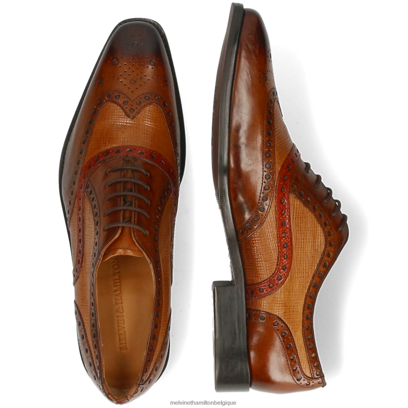 Melvin & Hamilton Hommes Léonard 21 R44228186 chaussures richelieu brun
