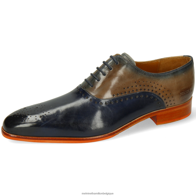 Melvin & Hamilton Hommes Louis 41 R44228163 chaussures richelieu bleu