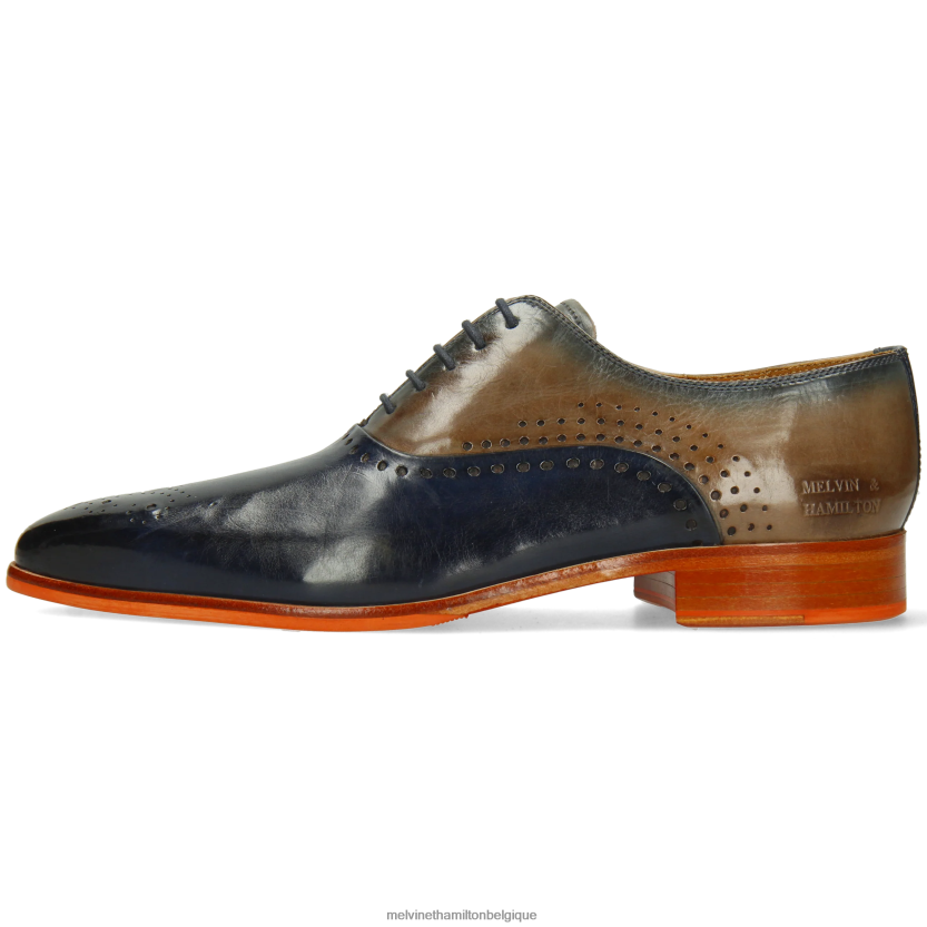 Melvin & Hamilton Hommes Louis 41 R44228163 chaussures richelieu bleu