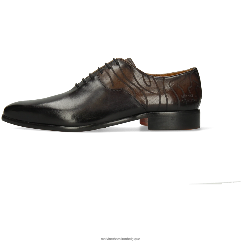 Melvin & Hamilton Hommes Louis 53 R44228182 chaussures richelieu noir