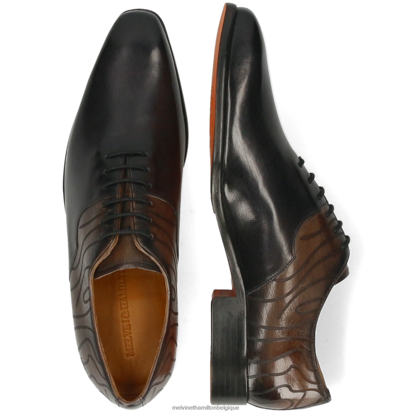 Melvin & Hamilton Hommes Louis 53 R44228182 chaussures richelieu noir